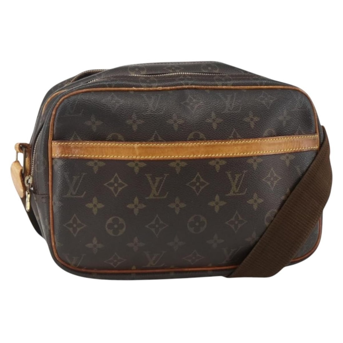 Louis Vuitton Reporter PM Monogram Canvas Shoulder Bag M45254 France: Louis Vuitton Reporter PM Monogram Canvas Shoulder Bag M45254 France This is a Louis Vuitton Monogram Reporter PM Shoulder Bag crafted from signature monogram canvas. The bag features an adjustable sh