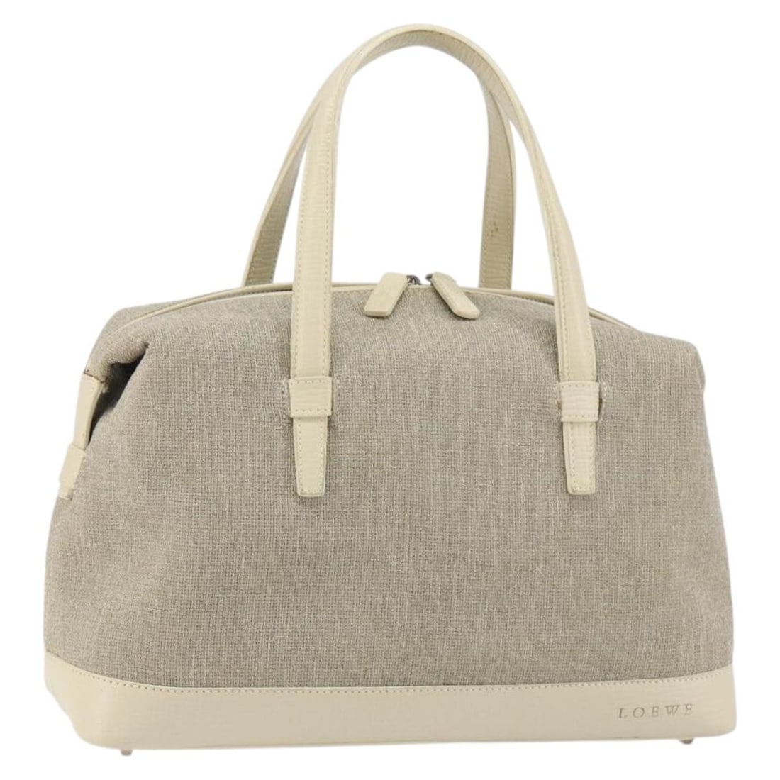 LOEWE Gray Canvas Hand Bag Auth 149622 from Spain: LOEWE Gray Canvas Hand Bag Auth 149622 from Spain Elevate your accessory collection with this authentic LOEWE Hand Bag crafted from durable gray canvas. Designed for both style and functionality, this