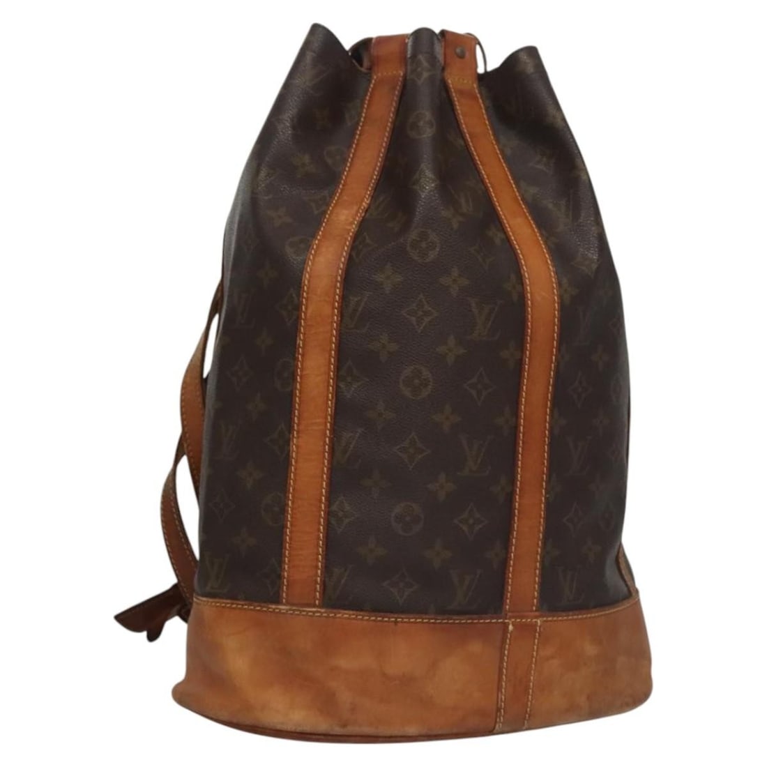 Louis Vuitton Randonnee GM Monogram Canvas Shoulder Bag M42244 with Name Tag: Louis Vuitton Randonnee GM Monogram Canvas Shoulder Bag M42244 with Name Tag This is a Louis Vuitton Monogram Randonnee GM shoulder bag, crafted from signature Monogram canvas. Designed for women, the