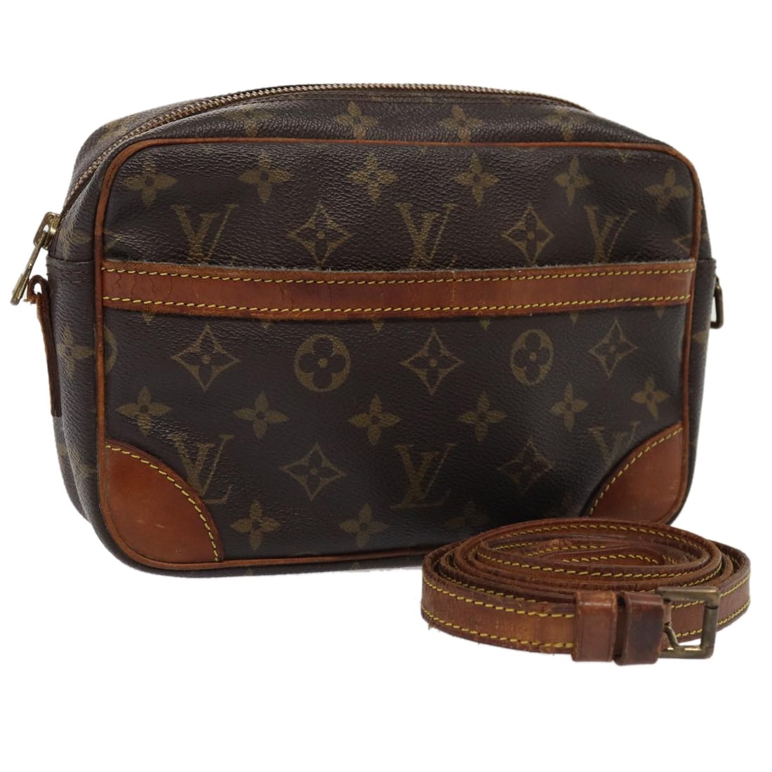 Louis Vuitton Trocadero 23 Monogram Canvas Shoulder Bag M51276 USA: Louis Vuitton Trocadero 23 Monogram Canvas Shoulder Bag M51276 USA This is a Louis Vuitton Monogram Trocadero 23 shoulder bag crafted from monogram canvas. The bag is designed for women and features a
