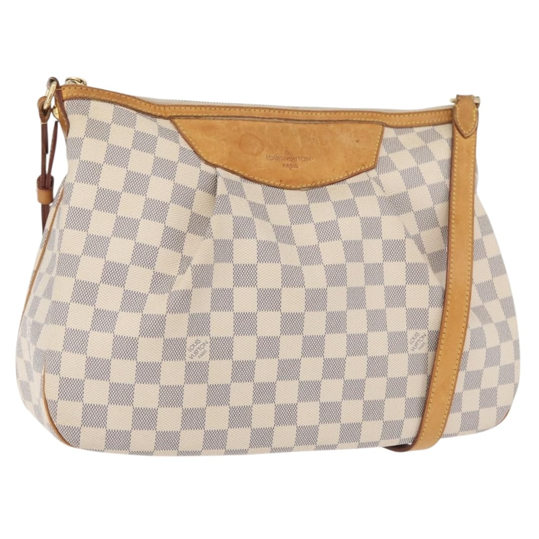 Louis Vuitton Damier Azur Siracusa MM N41112 shoulder bag: Louis Vuitton Damier Azur Siracusa MM N41112 shoulder bag This Louis Vuitton Damier Azur Siracusa MM shoulder bag is crafted from Damier Azur canvas and features a spacious interior, adjustable should