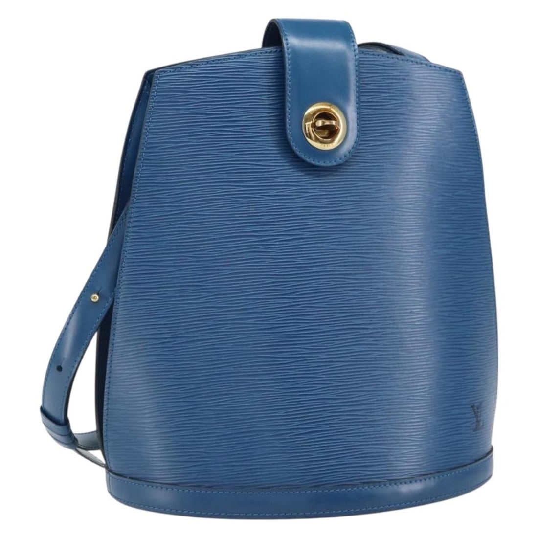 Louis Vuitton Blue Epi Leather Cluny Shoulder Bag M52255 France: Louis Vuitton Blue Epi Leather Cluny Shoulder Bag M52255 France This Louis Vuitton Epi Cluny shoulder bag features a distinctive blue Epi leather exterior and is designed for women. The bag has a stru