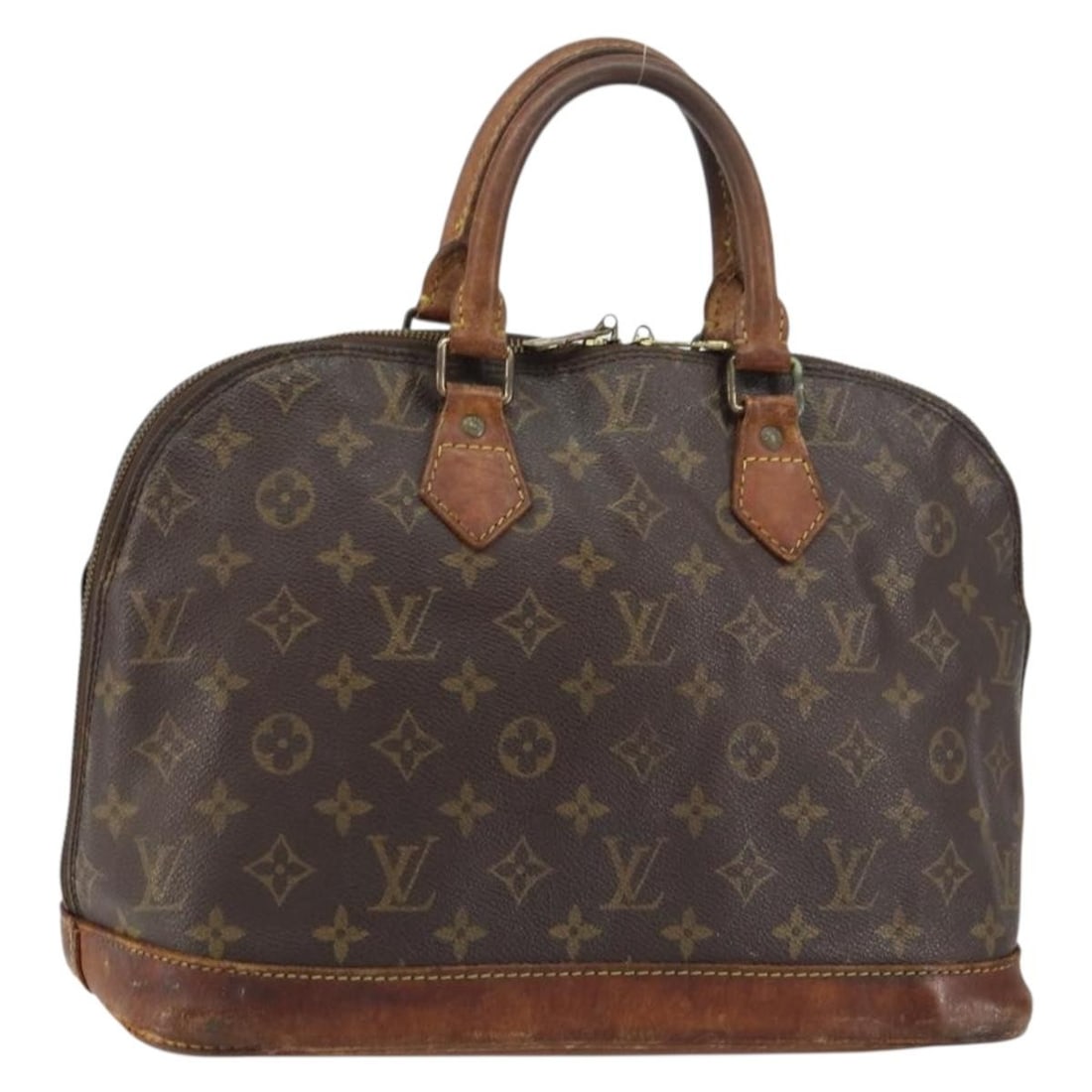 LOUIS VUITTON Monogram Alma Hand Bag M51130 Auth VI0933: LOUIS VUITTON Monogram Alma Hand Bag M51130 Auth VI0933 This authentic LOUIS VUITTON Monogram Alma Hand Bag (Model M51130) showcases the brand's iconic monogram canvas in a sophisticated design. Craft