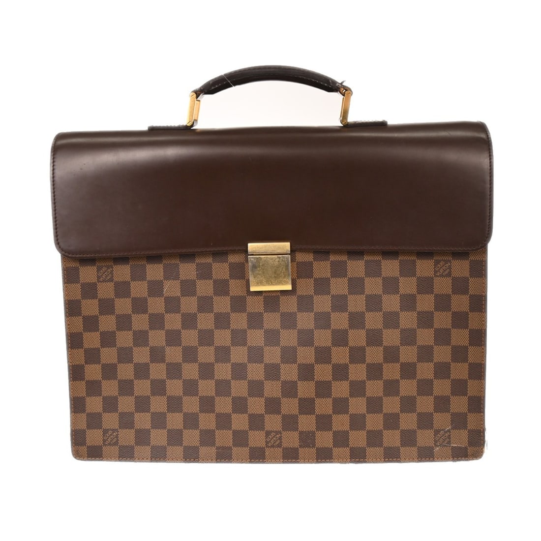 Louis Vuitton Altona GM Brown Damier Canvas Large Briefcase N53312: Louis Vuitton Altona GM Brown Damier Canvas Large Briefcase N53312 This Louis Vuitton Altona GM briefcase features the signature Damier canvas leather in a classic check pattern with a brown exterior.