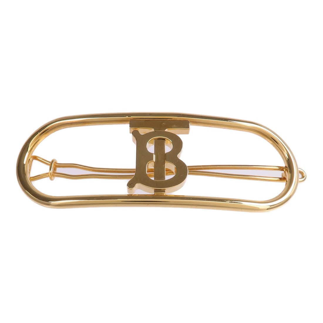Valletta Gold Tone Hair Clip by Burberry for Women: Valletta Gold Tone Hair Clip by Burberry for Women This Burberry women's hair clip features a gold-tone finish and a classic Valletta style. Crafted in the United Kingdom, it showcases a sleek and ele
