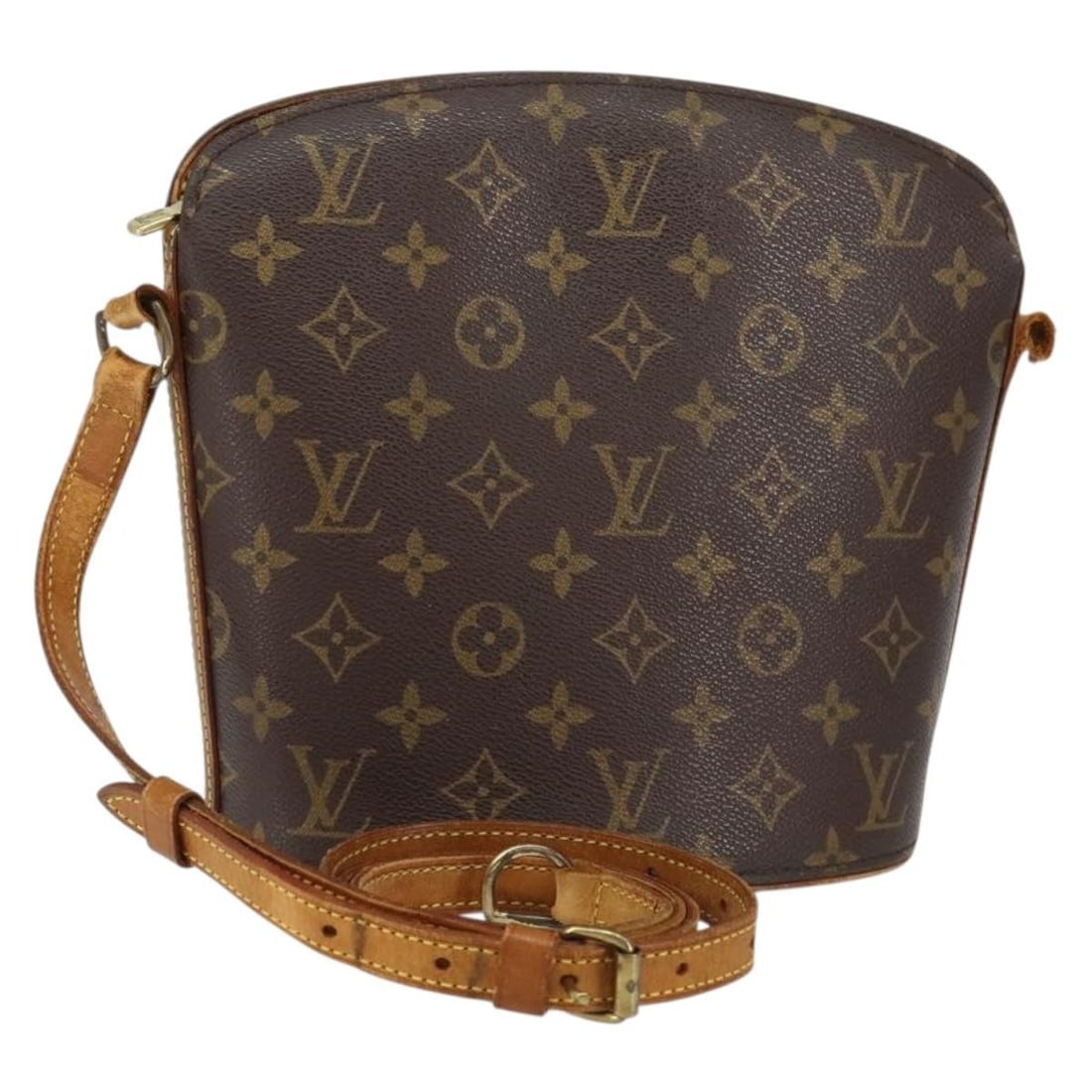 LOUIS VUITTON Monogram Drouot Shoulder Bag M51290 Auth France: LOUIS VUITTON Monogram Drouot Shoulder Bag M51290 Auth France This authentic LOUIS VUITTON Monogram Drouot Shoulder Bag (Model M51290) is a sophisticated accessory crafted from durable Monogram Canvas