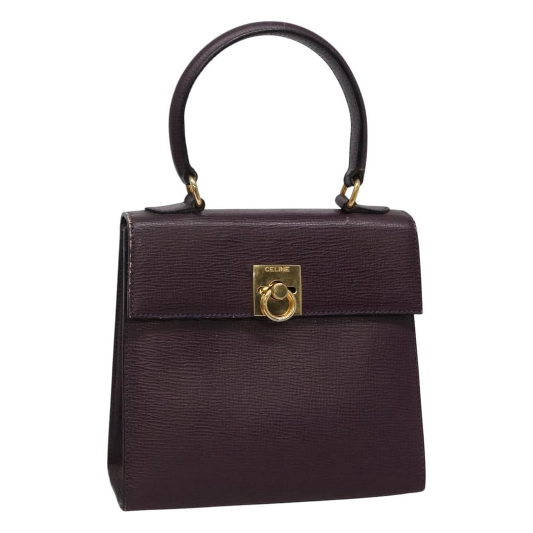 Celine Purple Leather Women's Handbag Made in Italy: Celine Purple Leather Women's Handbag Made in Italy This CELINE handbag is crafted from purple leather and features a compact, structured silhouette. Designed for women, it is made in Italy and includ