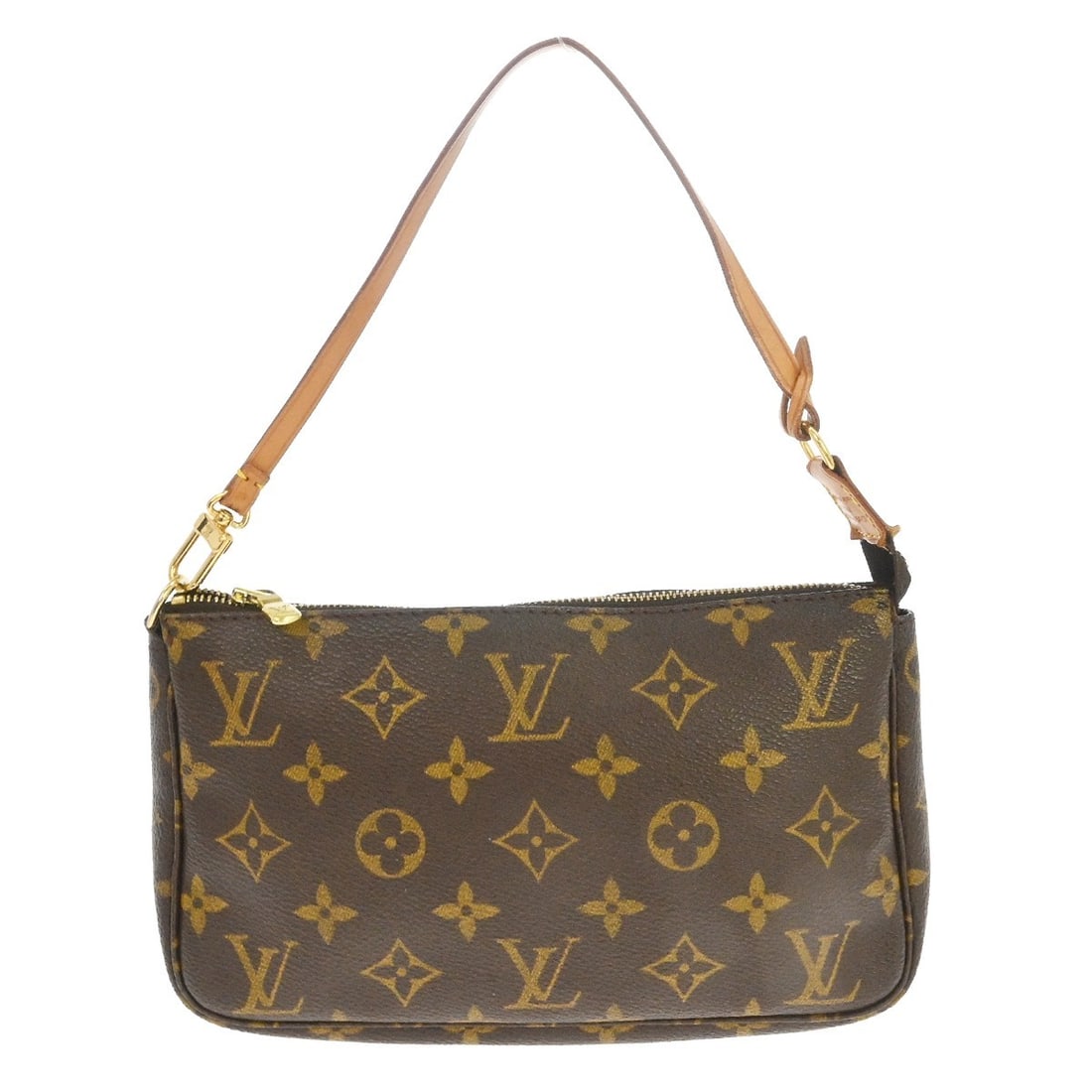 Louis Vuitton Monogram Canvas Pochette Accessoires NM Brown Handbag: Louis Vuitton Monogram Canvas Pochette Accessoires NM Brown Handbag The Louis Vuitton Pochette Accessoires NM is crafted in the brand's iconic brown Monogram canvas. Designed for women, this accessory