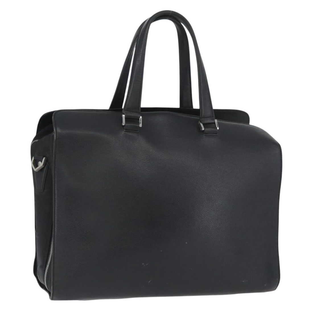 Louis Vuitton Taiga Nevsky Ardoise Leather Business Bag M30872 France: Louis Vuitton Taiga Nevsky Ardoise Leather Business Bag M30872 France This Louis Vuitton Taiga Nevsky business bag in Ardoise is crafted from durable Taiga leather and designed for women. The bag feat