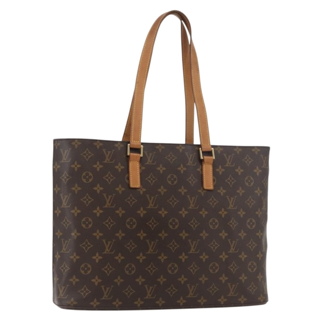 Louis Vuitton Luco Monogram Canvas Tote Bag M51155: Louis Vuitton Luco Monogram Canvas Tote Bag M51155 This Louis Vuitton Monogram Luco Tote Bag (model M51155) is crafted from signature monogram canvas and made in Spain. The bag features a spacious int