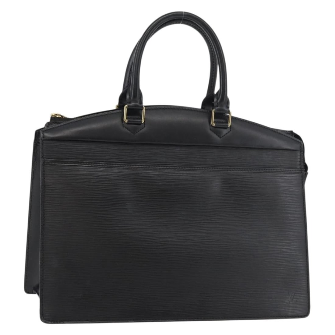 Louis Vuitton Riviera Epi Leather Black Handbag M48182: Louis Vuitton Riviera Epi Leather Black Handbag M48182 This Louis Vuitton Epi Riviera handbag in black features a structured silhouette crafted from Epi leather. The bag measures approximately 14.2 in