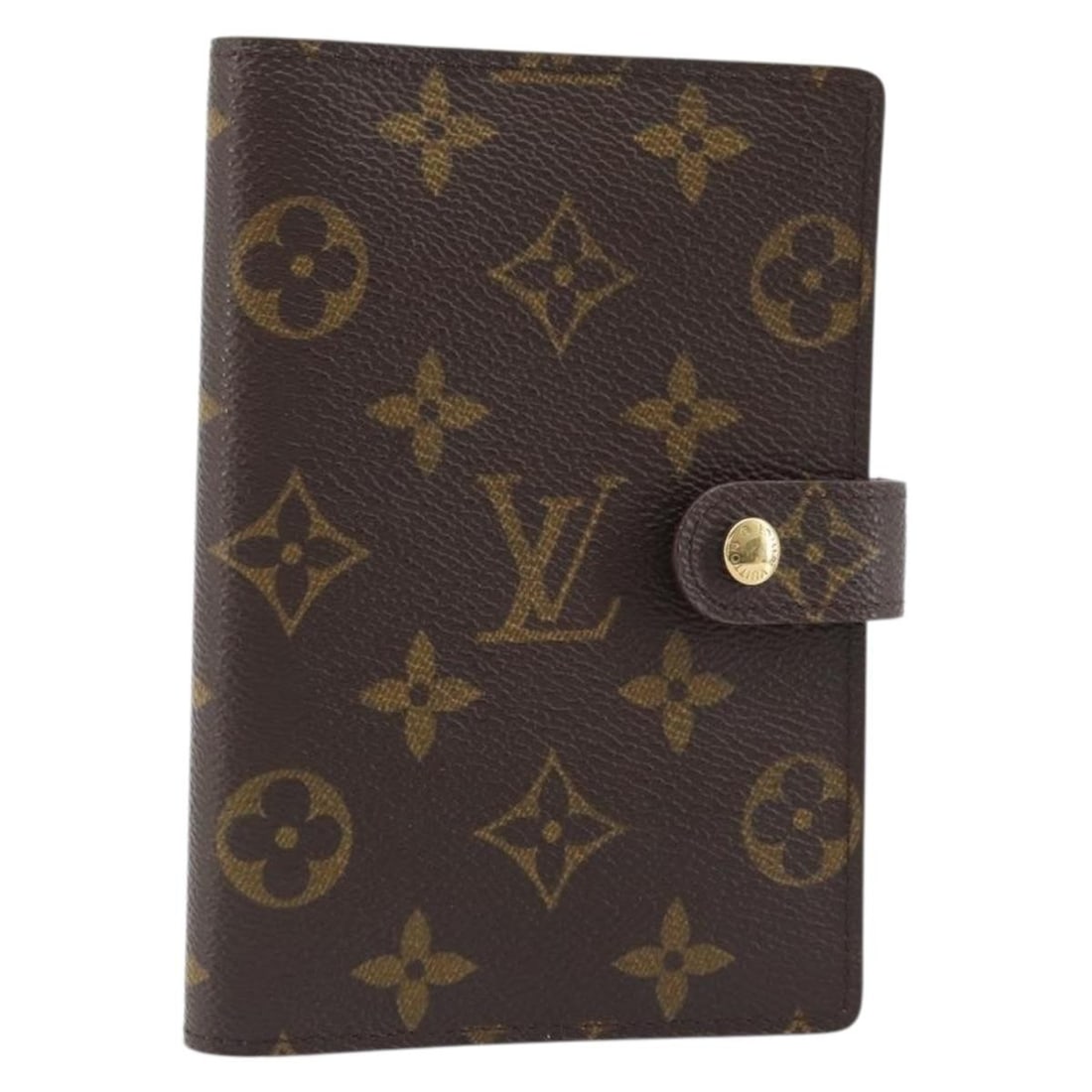 Louis Vuitton Monogram Canvas R20005 PM Agenda Day Planner Cover: Louis Vuitton Monogram Canvas R20005 PM Agenda Day Planner Cover This Louis Vuitton Monogram Agenda PM Day Planner Cover features the iconic Monogram Canvas and is designed for women. Made in France, 