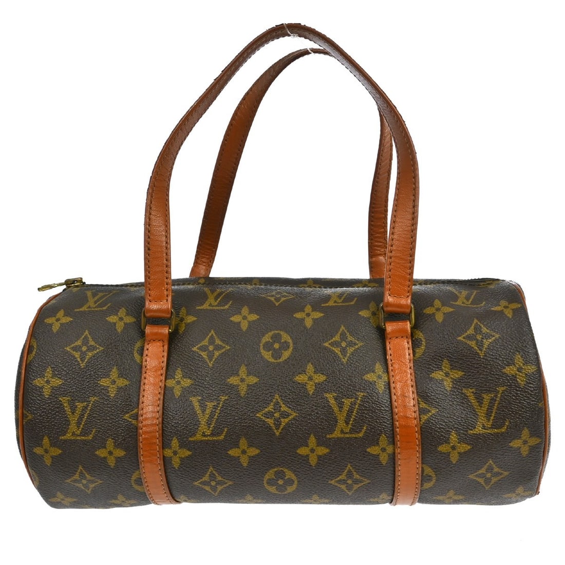 Louis Vuitton Papillon 30 Monogram Canvas Medium Brown Handbag: Louis Vuitton Papillon 30 Monogram Canvas Medium Brown Handbag This Louis Vuitton Papillon 30 handbag features the signature monogram canvas with brown leather double handles and trim. The bag has a z