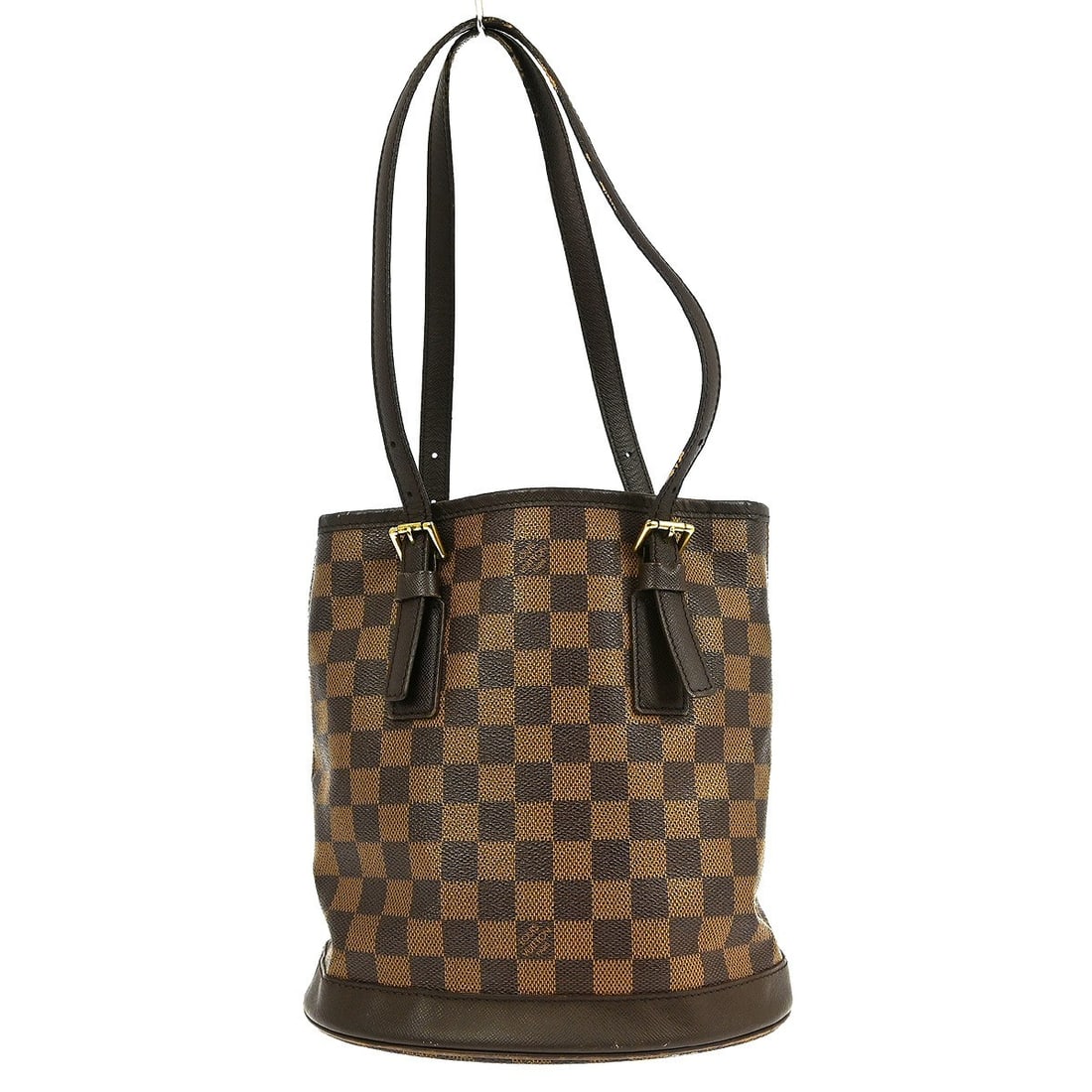 Louis Vuitton Damier Ebene Marais Medium Tote Bag N42240 Vintage: Louis Vuitton Damier Ebene Marais Medium Tote Bag N42240 Vintage This Louis Vuitton Marais tote bag features the signature Damier Ebene canvas and leather exterior, accented with the classic check pat