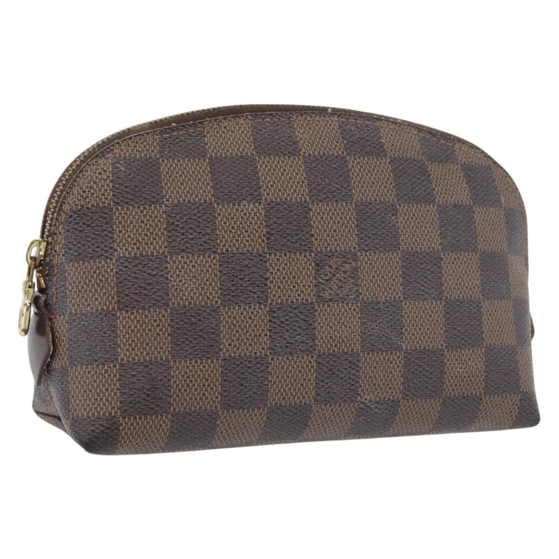 Louis Vuitton Damier Ebene Cosmetic Pouch PM N47516 Canvas Spain: Louis Vuitton Damier Ebene Cosmetic Pouch PM N47516 Canvas Spain This Louis Vuitton Damier Ebene Pochette Cosmetic PM pouch features the signature Damier Ebene canvas in a classic brown color. Designe