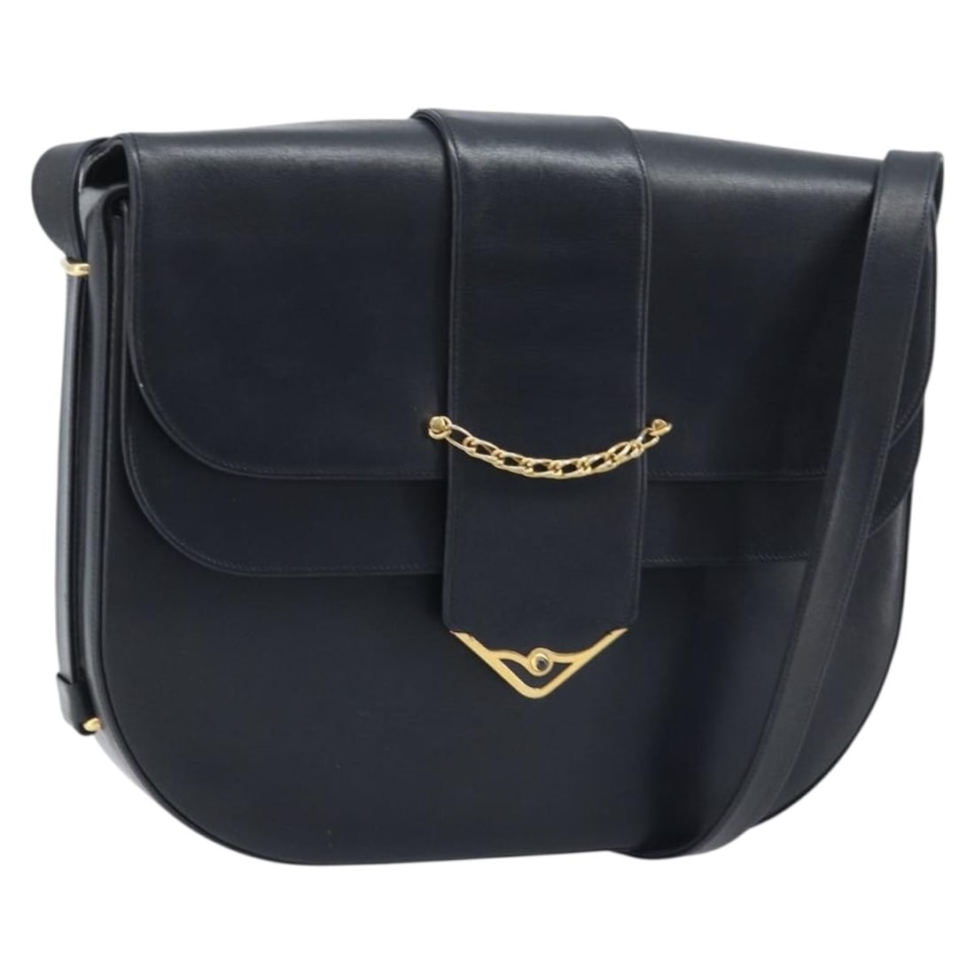 Cartier navy leather women s shoulder bag gold tone Italy: Cartier navy leather women s shoulder bag gold tone Italy This CARTIER shoulder bag is crafted from navy leather with gold-tone accents. The navy color of the leather is very close to black. Designed 