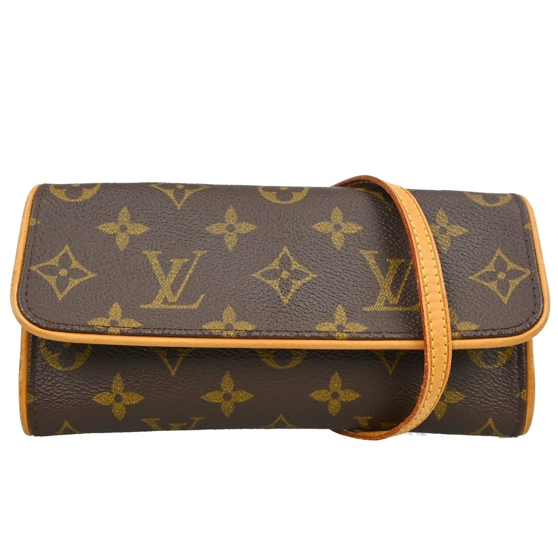 Louis Vuitton Pochette Twin PM Monogram Canvas Shoulder Bag With Detachable Strap: Louis Vuitton Pochette Twin PM Monogram Canvas Shoulder Bag With Detachable Strap This Louis Vuitton Pochette Twin PM shoulder bag features the signature Monogram canvas leather exterior and a detacha