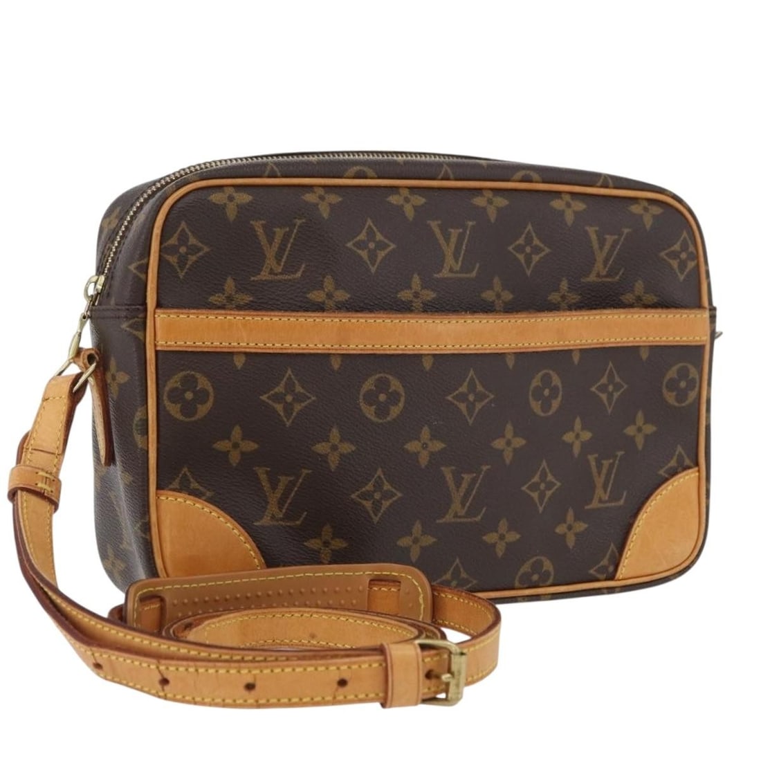 Louis Vuitton Trocadero 27 Monogram Canvas Shoulder Bag M51274 France: Louis Vuitton Trocadero 27 Monogram Canvas Shoulder Bag M51274 France This is a Louis Vuitton Monogram Trocadero 27 shoulder bag, crafted from signature monogram canvas with a classic monogram colorwa