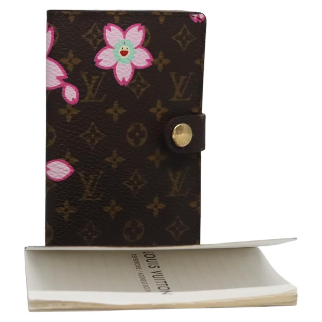 LOUIS VUITTON Cherry Blossom Mini Agenda Cover M92021 Auth: LOUIS VUITTON Cherry Blossom Mini Agenda Cover M92021 Auth Elevate your organizational style with this authentic Louis Vuitton Cherry Blossom Agenda Mini Day Planner Cover. Crafted from Monogram Cherr