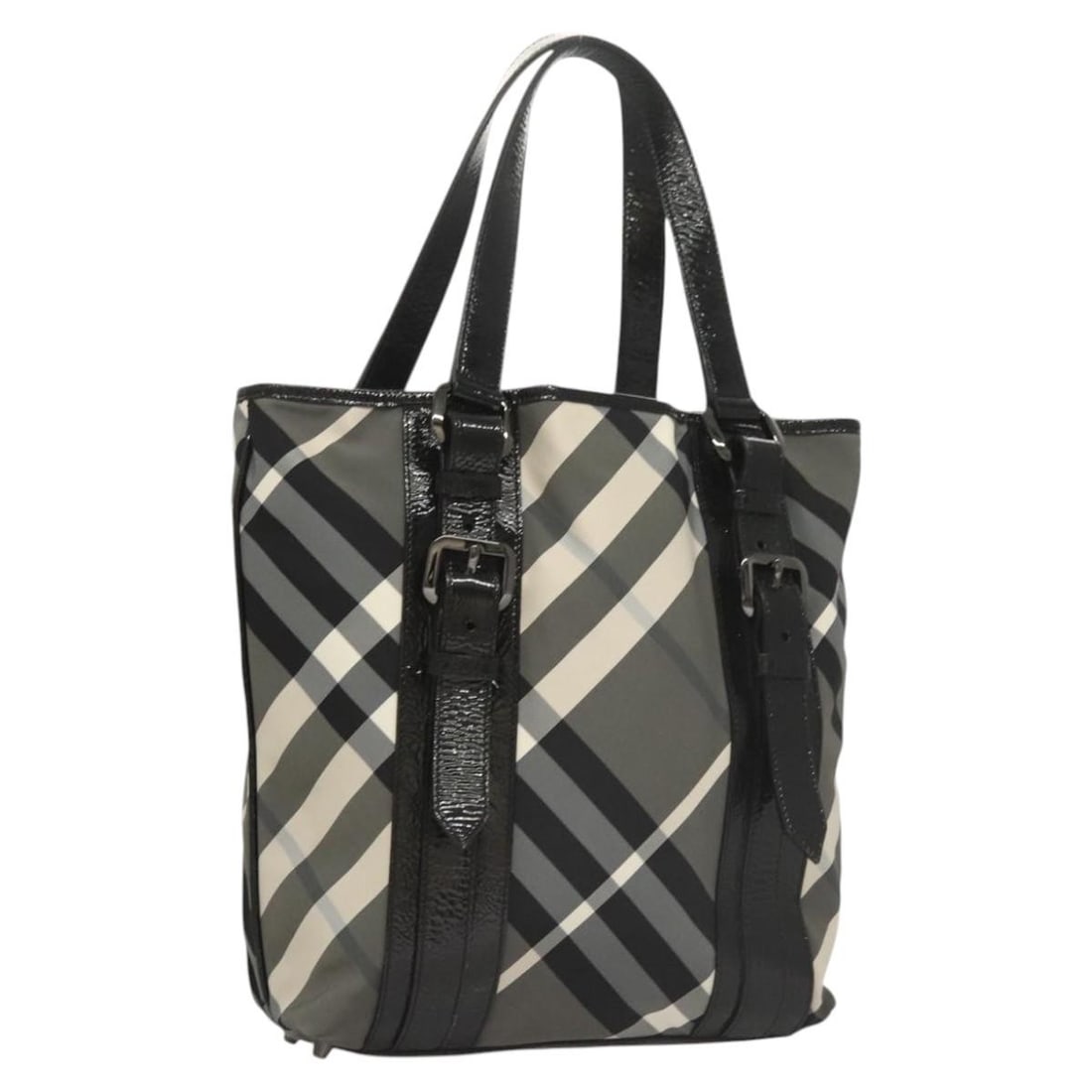 Burberry gray nylon tote bag Italy women: Burberry gray nylon tote bag Italy women This Burberry Nova Check tote bag is crafted from durable nylon in a gray color. Designed for women, it features a spacious interior and classic tote silhouett