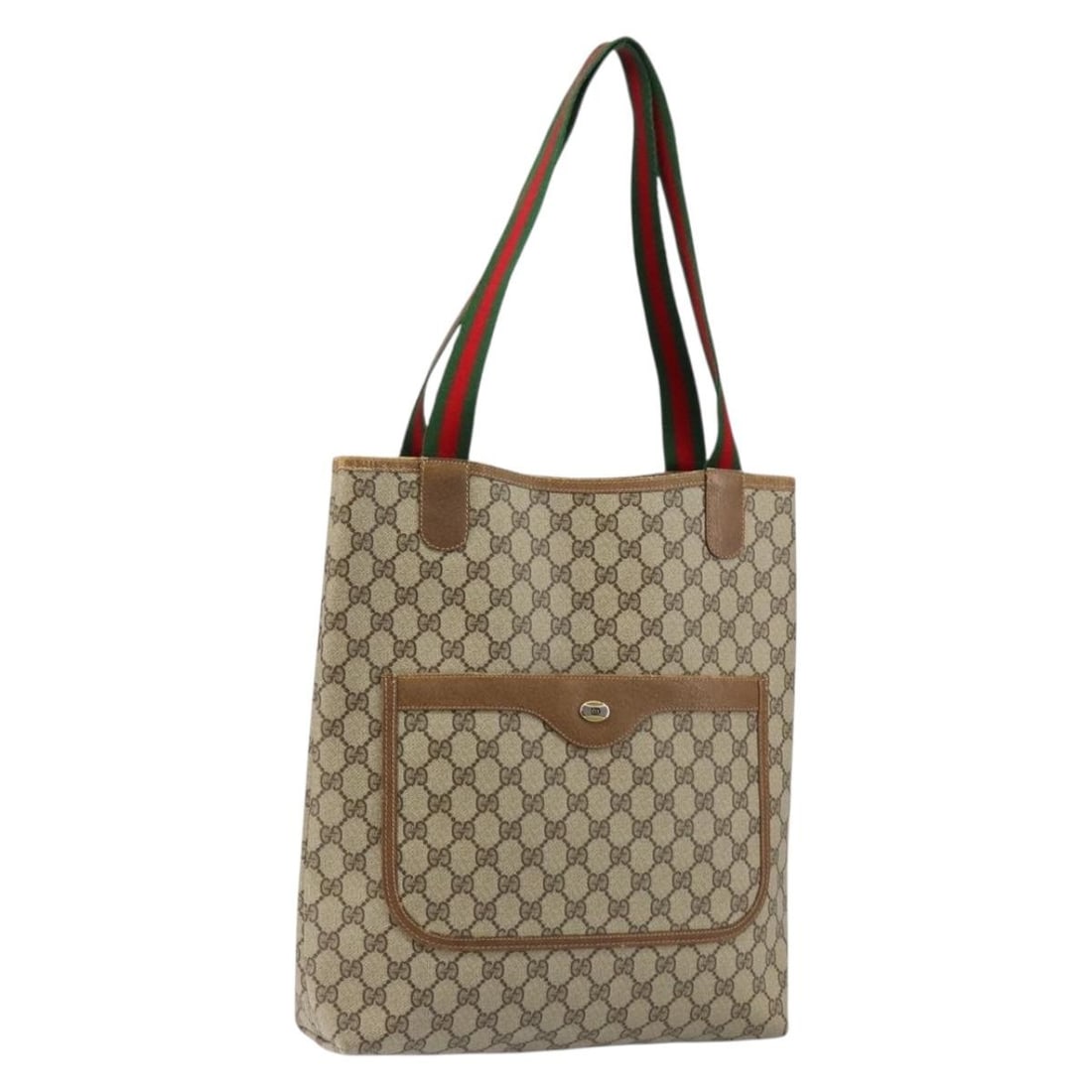 GUCCI GG Supreme Beige Tote Bag 56 02 003 Authentic Italy: GUCCI GG Supreme Beige Tote Bag 56 02 003 Authentic Italy This GUCCI GG Supreme Web Sherry Line Tote Bag is a stylish and functional accessory made from durable GG Canvas in a classic beige color. Des