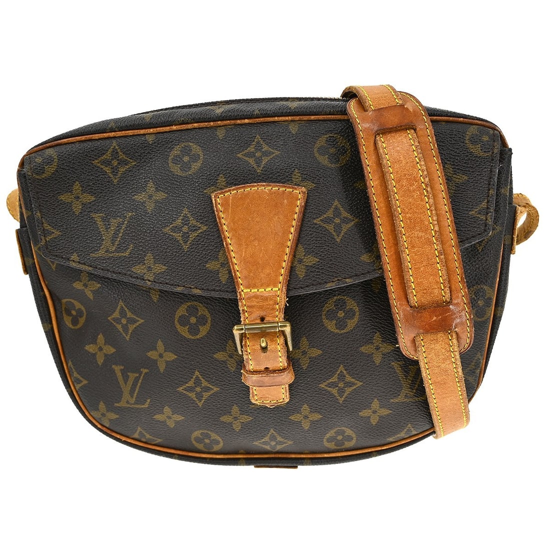 Louis Vuitton Jeune Fille GM Monogram Canvas Brown Crossbody Bag M51225: Louis Vuitton Jeune Fille GM Monogram Canvas Brown Crossbody Bag M51225 This Louis Vuitton Jeune Fille GM crossbody bag features the classic monogram canvas leather exterior with a beige adjustable cr
