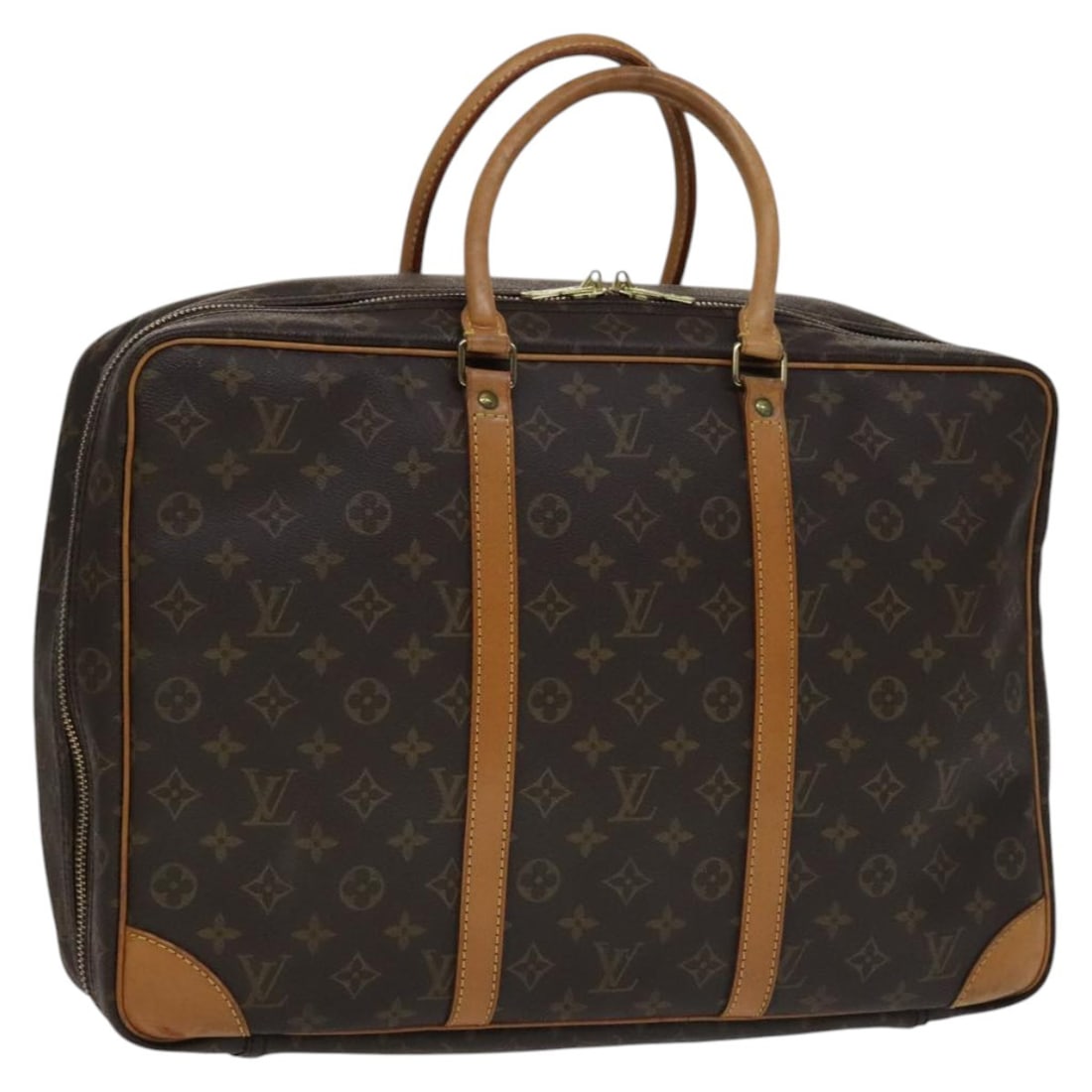 Louis Vuitton Sirius 45 Monogram Canvas Boston Bag M41408 France: Louis Vuitton Sirius 45 Monogram Canvas Boston Bag M41408 France This Louis Vuitton Monogram Sirius 45 Boston Bag is crafted from signature monogram canvas and features a classic Boston bag silhouette