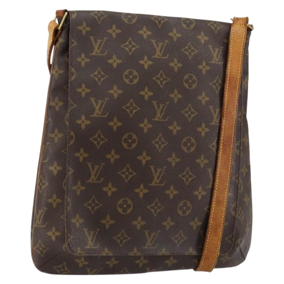 LOUIS VUITTON Monogram Musette Shoulder Bag M51256 Auth France: LOUIS VUITTON Monogram Musette Shoulder Bag M51256 Auth France Elevate your style with this authentic Louis Vuitton Monogram Musette Shoulder Bag (M51256), crafted in France from durable Monogram Canv