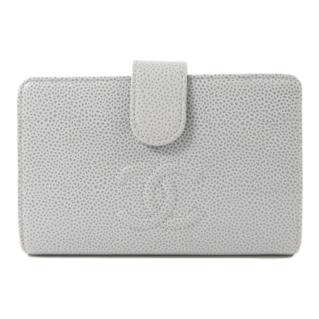 CHANEL Timeless CC Bi Fold Blue Calfskin Wallet: CHANEL Timeless CC Bi Fold Blue Calfskin Wallet This CHANEL Timeless CC bi-fold wallet is crafted from luxurious blue calfskin leather. Designed for women, it features the iconic CC logo and offers a 