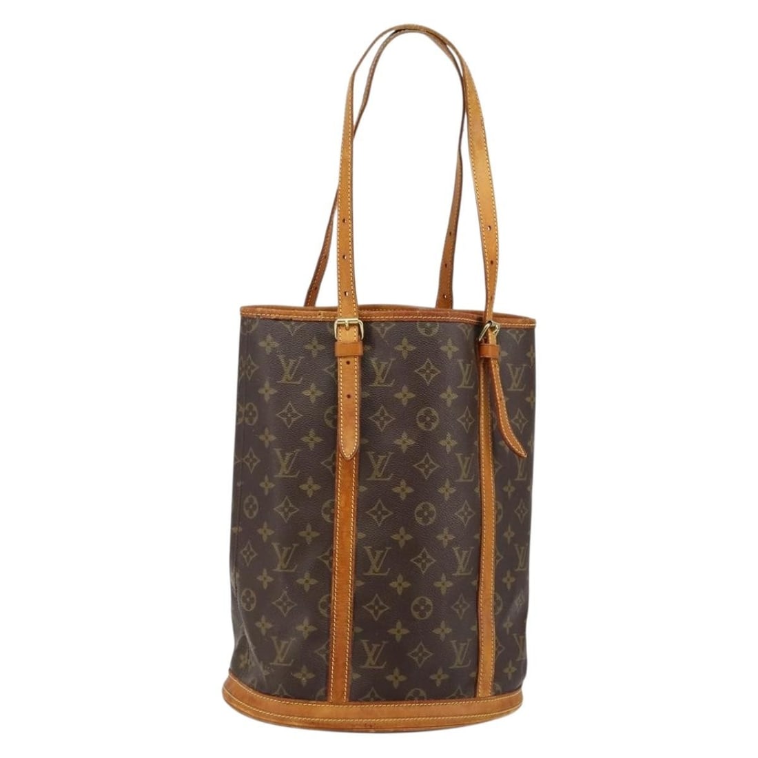 LOUIS VUITTON Monogram Bucket GM Shoulder Bag M42236 France Auth: LOUIS VUITTON Monogram Bucket GM Shoulder Bag M42236 France Auth This authentic LOUIS VUITTON Monogram Bucket GM Shoulder Bag (M42236) showcases a classic design made from durable Monogram Canvas. Cra