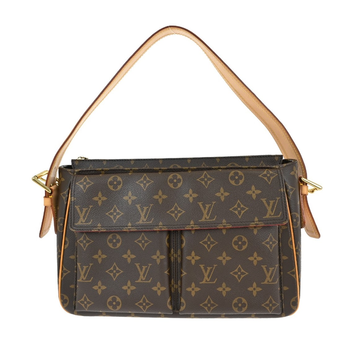 Louis Vuitton Viva Cite GM Monogram Canvas Large Shoulder Bag M51163: Louis Vuitton Viva Cite GM Monogram Canvas Large Shoulder Bag M51163 The Louis Vuitton Viva Cite GM Handbag features the iconic Monogram canvas with leather accents and a zip closure. Designed in a la