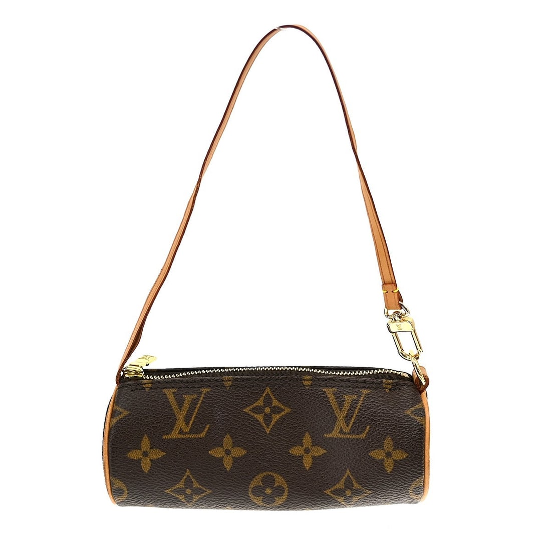 Louis Vuitton Papillon Monogram Canvas Micro Handbag with Attached Pouch: Louis Vuitton Papillon Monogram Canvas Micro Handbag with Attached Pouch This Louis Vuitton Papillon Micro handbag features the iconic monogram canvas exterior and comes with an attached pouch. The ba