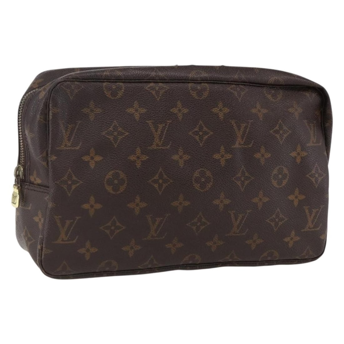 Louis Vuitton Monogram Canvas Trousse Toilette 28 Women's Clutch Bag M47522: Louis Vuitton Monogram Canvas Trousse Toilette 28 Women's Clutch Bag M47522 This Louis Vuitton Monogram Trousse Toilette 28 clutch bag features the iconic monogram canvas in a classic brown color. Des