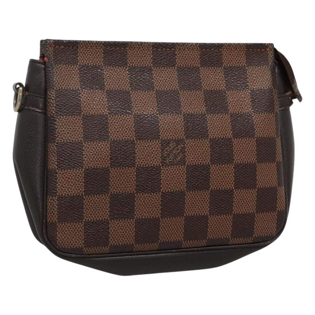 Damier Ebene Canvas Makeup Pouch N51982 by Louis Vuitton France: Damier Ebene Canvas Makeup Pouch N51982 by Louis Vuitton France This is a Louis Vuitton Damier Ebene Trousse Makeup Pouch, model N51982, crafted from Damier Ebene canvas. Designed for women, this pouc