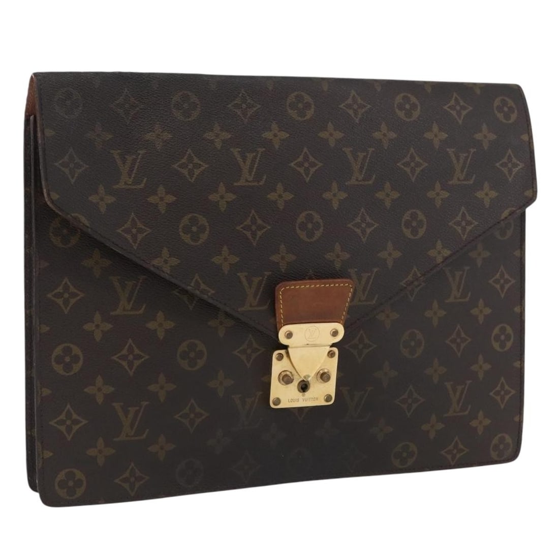 Monogram Canvas Porte Documents Senateur Briefcase by Louis Vuitton M53335: Monogram Canvas Porte Documents Senateur Briefcase by Louis Vuitton M53335 This Louis Vuitton Monogram Porte Documents Senateur Briefcase, style M53335, is crafted from the brand's signature monogram 