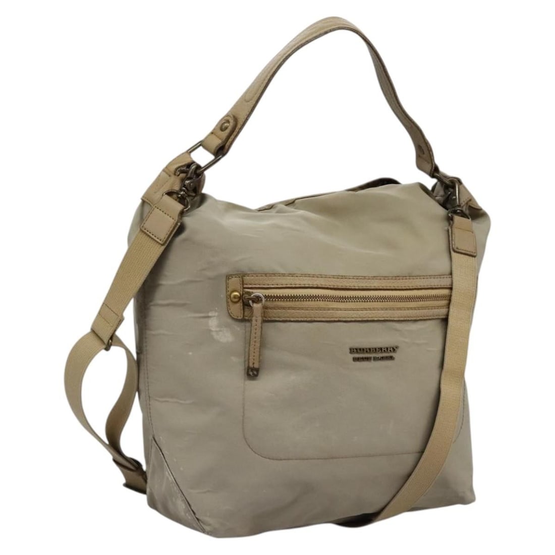Burberry Blue Label Beige Nylon 2way Shoulder Bag with Strap (1 of 18)