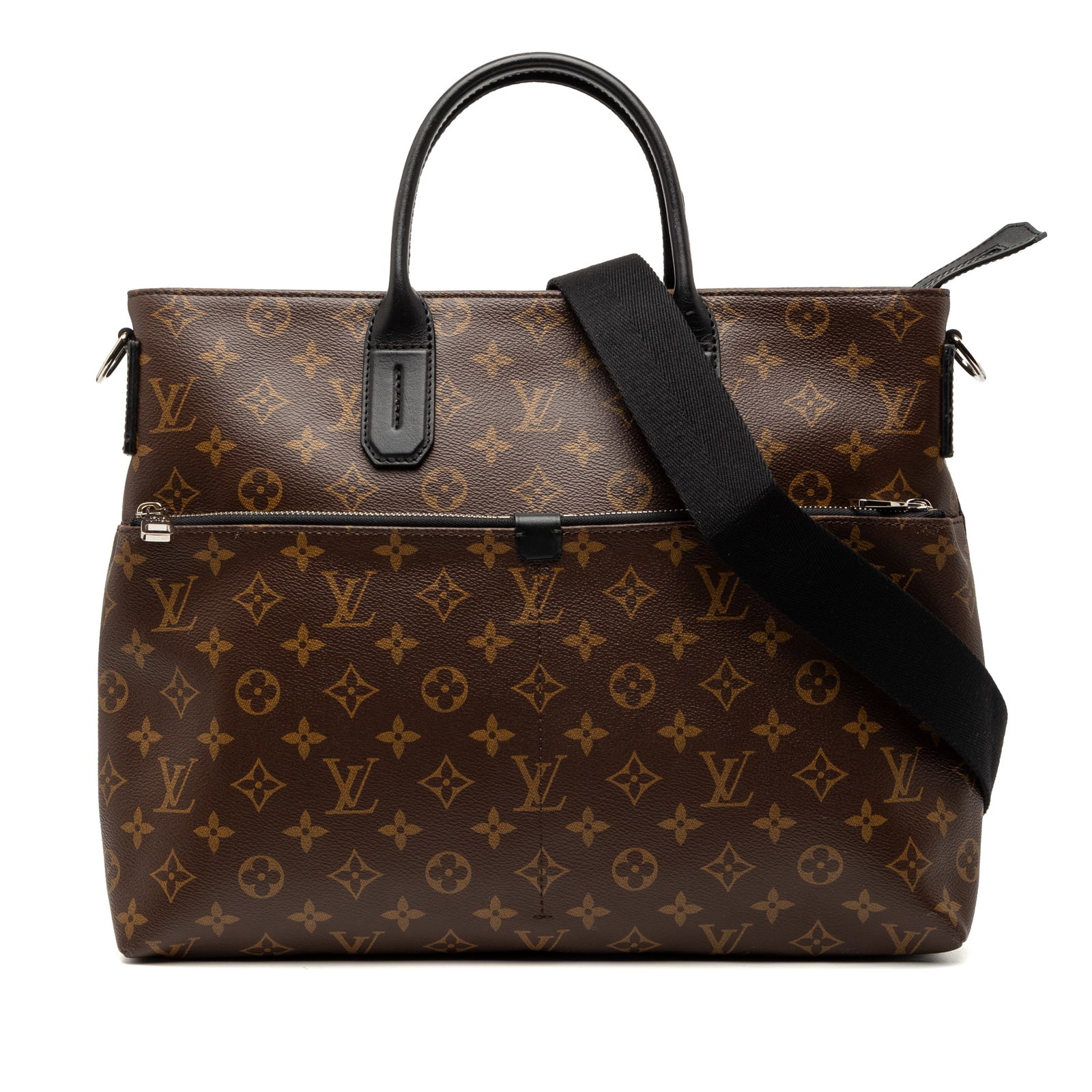 Louis Vuitton Monogram Macassar 7 Days A Week Brown Canvas Bag: Louis Vuitton Monogram Macassar 7 Days A Week Brown Canvas Bag This Louis Vuitton Monogram Macassar 7 Days A Week bag features a signature monogram canvas body with leather trim, flat leather handles,