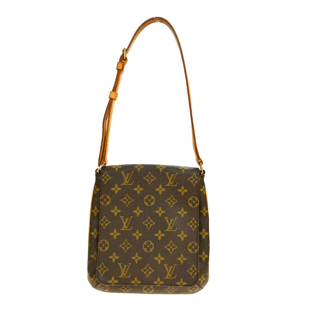 Louis Vuitton Monogram Musette Salsa Brown Medium Shoulder Bag M51258: Louis Vuitton Monogram Musette Salsa Brown Medium Shoulder Bag M51258 This Louis Vuitton Musette Salsa short shoulder bag features the iconic Monogram canvas leather exterior with a brown color and fl