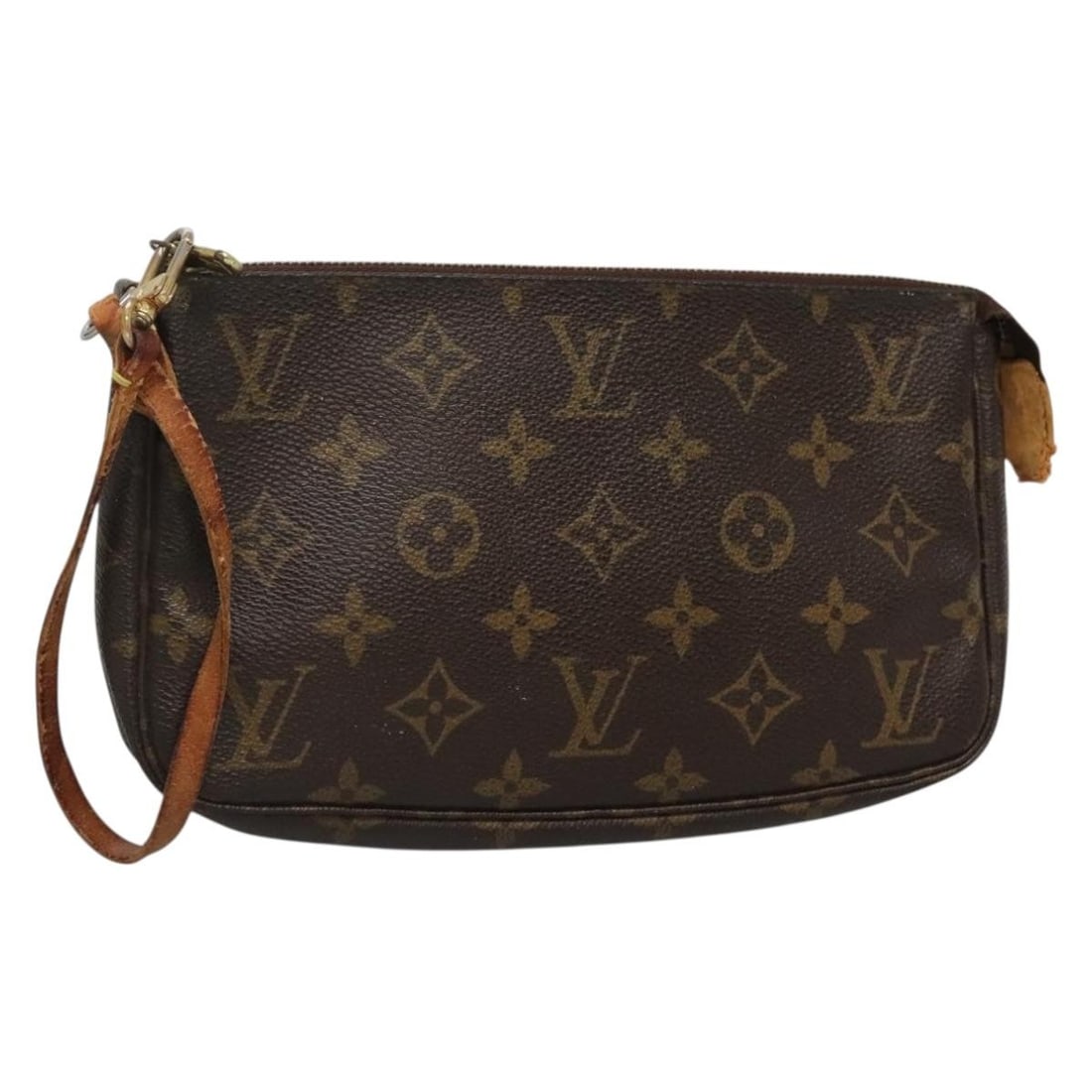 Monogram Canvas Pochette Accessoires Pouch by Louis Vuitton M51980: Monogram Canvas Pochette Accessoires Pouch by Louis Vuitton M51980 This is a Louis Vuitton Monogram Pochette Accessoires Pouch, model M51980, crafted from signature monogram canvas. Made in Spain, thi