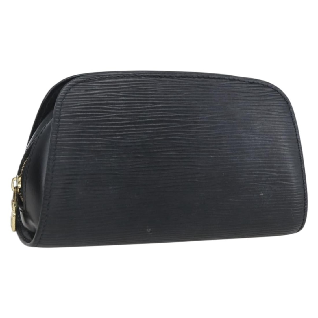 Louis Vuitton Epi Leather Dauphine PM Black Pouch Bag M48442: Louis Vuitton Epi Leather Dauphine PM Black Pouch Bag M48442 This is a Louis Vuitton Epi Dauphine PM pouch in black, crafted from signature Epi leather. The compact pouch features a practical design a