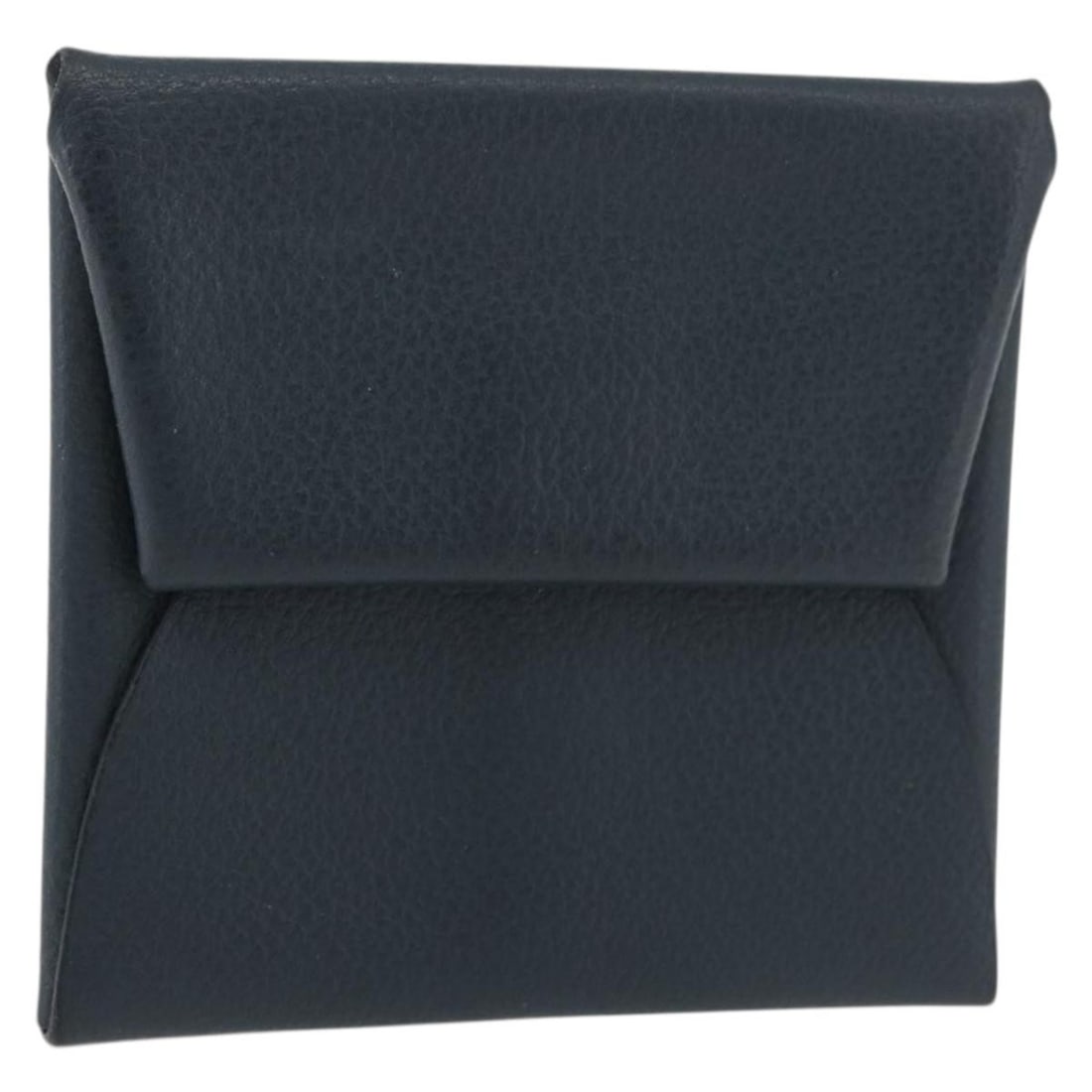 Hermes Navy Silver Leather Pastier Coin Purse: Hermes Navy Silver Leather Pastier Coin Purse This Hermes Pastier coin purse is crafted from navy leather with silver-tone accents. Designed for women, it features a compact shape with approximate dim