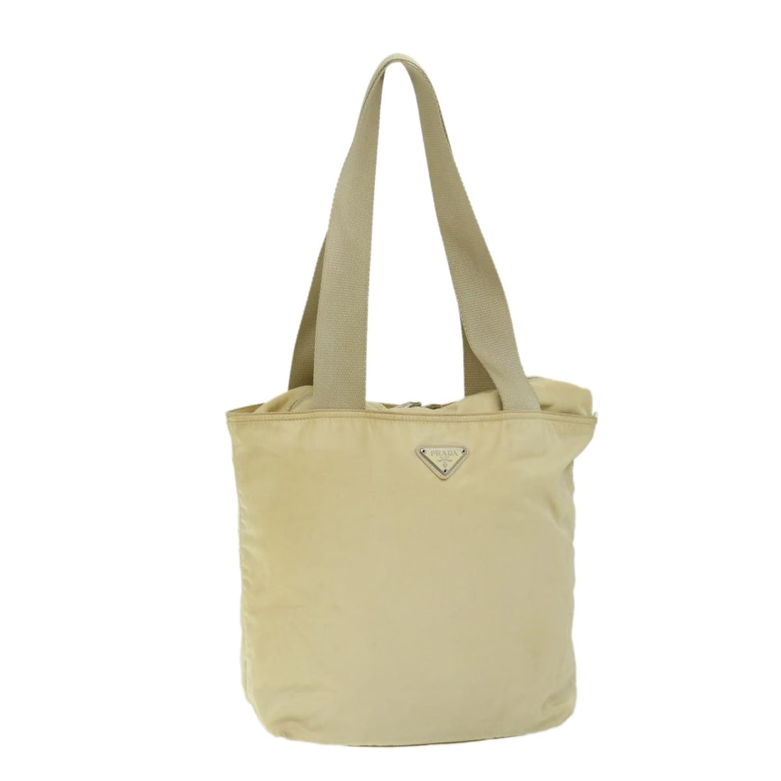 Prada Cream Nylon Women Shoulder Bag Italy: Prada Cream Nylon Women Shoulder Bag Italy This PRADA shoulder bag is crafted from cream-colored nylon and features a classic, versatile design. Made in Italy, the bag offers a practical size with a s