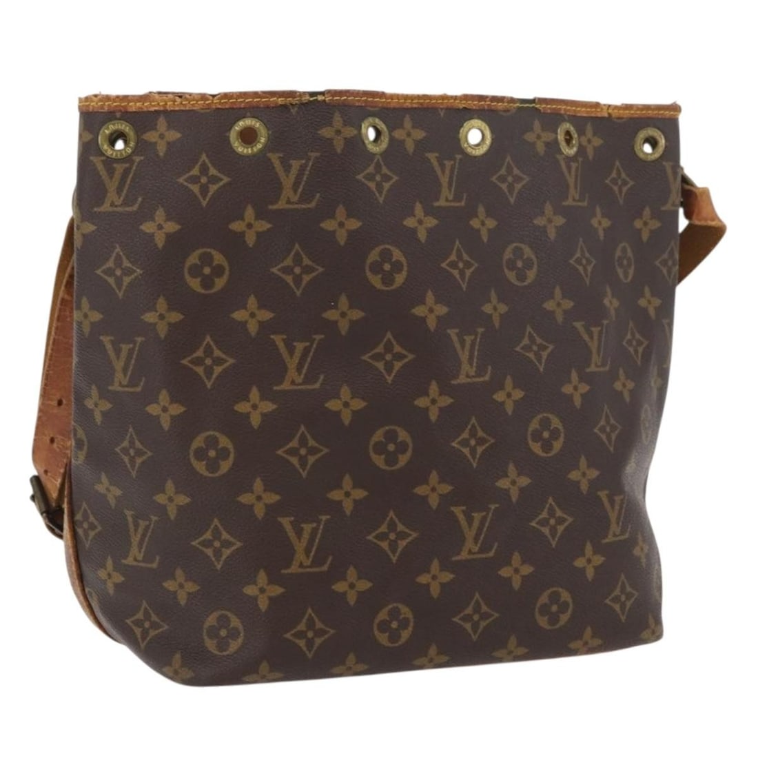 Louis Vuitton Petit Noe Monogram Canvas Shoulder Bag M42226 France: Louis Vuitton Petit Noe Monogram Canvas Shoulder Bag M42226 France This Louis Vuitton Monogram Petit Noe Shoulder Bag features the iconic monogram canvas exterior with a classic bucket bag silhouette.