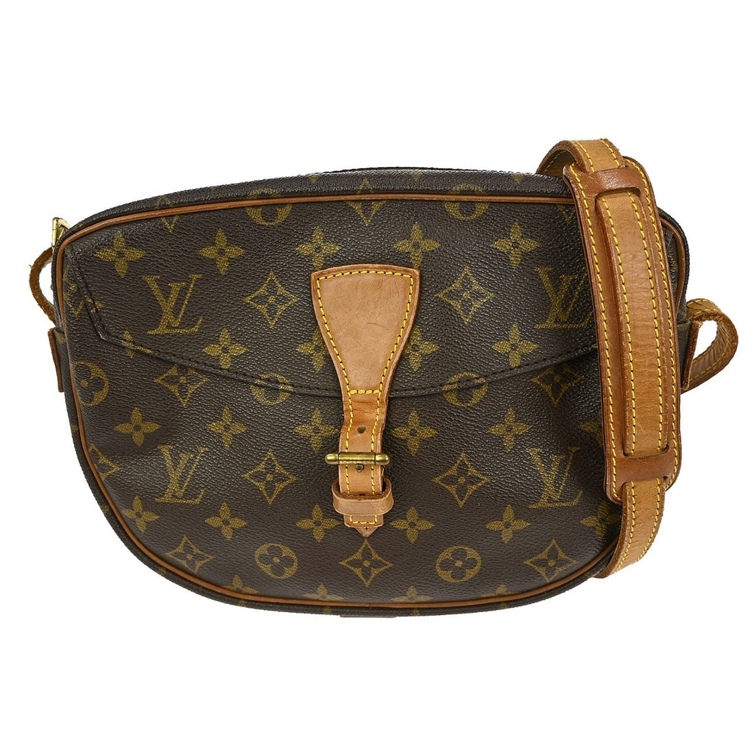 Louis Vuitton Jeune Fille MM Monogram Canvas Crossbody Shoulder Bag: Louis Vuitton Jeune Fille MM Monogram Canvas Crossbody Shoulder Bag This Louis Vuitton Jeune Fille MM shoulder bag features the iconic monogram canvas and crossbody strap for versatile wear. Designed 