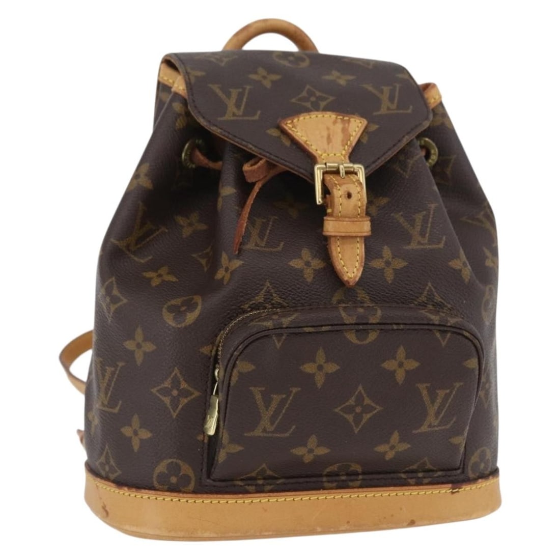 Louis Vuitton Montsouris PM Monogram Canvas Backpack M51137 for Women: Louis Vuitton Montsouris PM Monogram Canvas Backpack M51137 for Women This Louis Vuitton Monogram Montsouris PM Backpack, model M51137, is crafted from signature Monogram Canvas and features an adjust