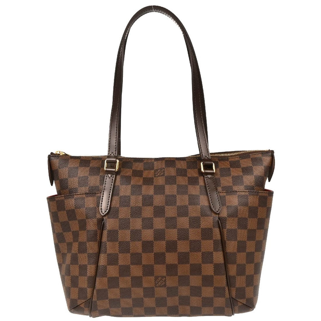 Louis Vuitton Damier Totally PM Tote Handbag N41282 Ebene Canvas: Louis Vuitton Damier Totally PM Tote Handbag N41282 Ebene Canvas Introducing the Louis Vuitton Damier Totally PM Tote Handbag, a perfect blend of elegance and functionality. This medium-sized tote fea