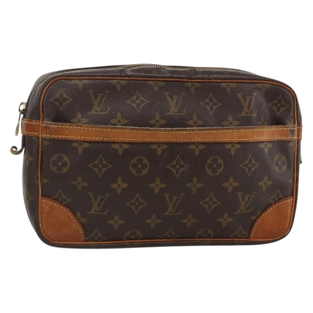 Louis Vuitton Compiegne 28 Monogram Canvas Clutch M51845: Louis Vuitton Compiegne 28 Monogram Canvas Clutch M51845 This Louis Vuitton Compiegne 28 clutch bag features the iconic Monogram canvas exterior and is designed for women. Crafted in France, the bag o