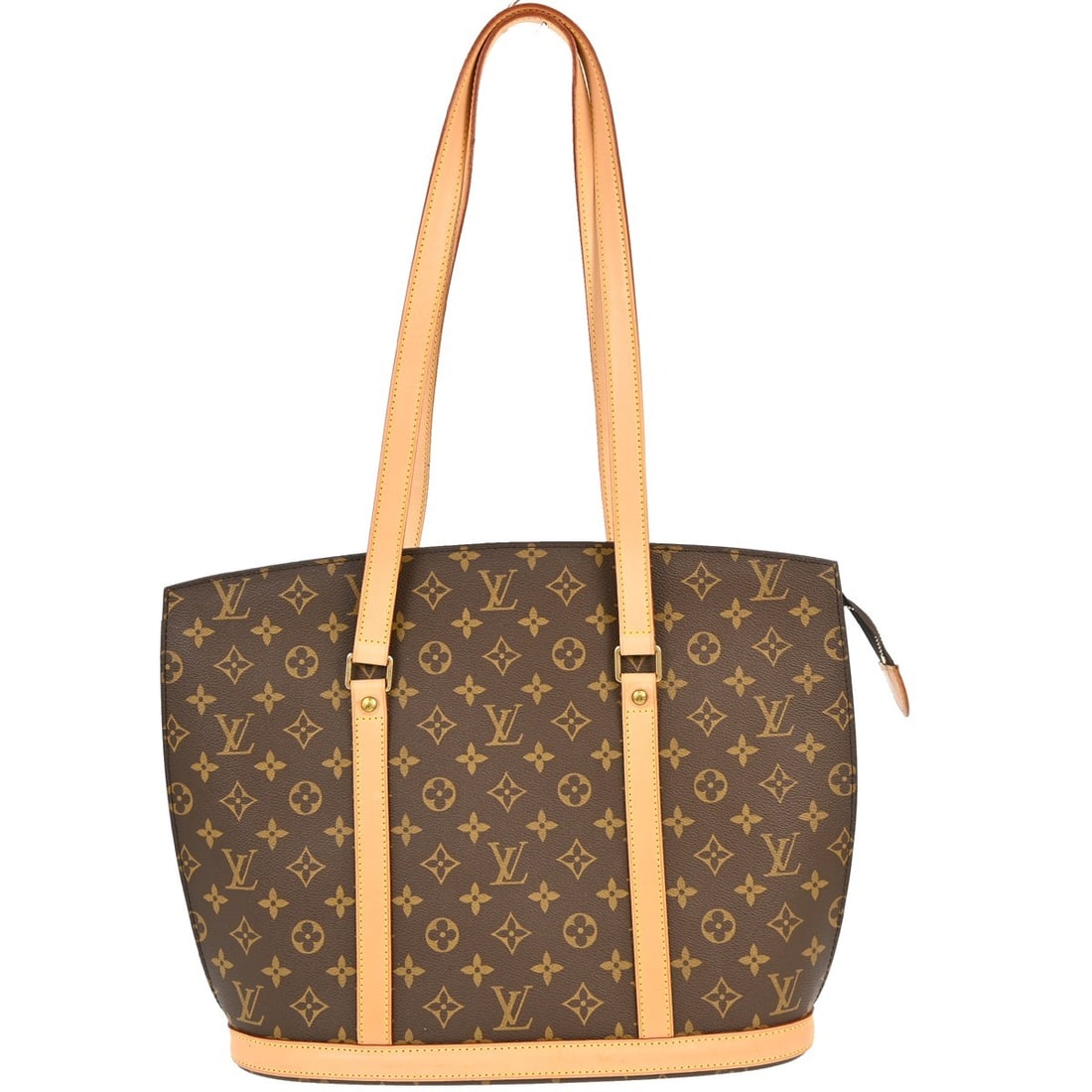 Louis Vuitton Babylone Monogram Canvas Large Tote Handbag M51102: Louis Vuitton Babylone Monogram Canvas Large Tote Handbag M51102 This Louis Vuitton Babylone hand tote bag features the iconic monogram canvas leather exterior in brown with beige double leather handl