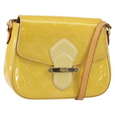 Louis Vuitton Bell Flower GM Broncorail Patent Leather Shoulder Bag: Louis Vuitton Bell Flower GM Broncorail Patent Leather Shoulder Bag This is a Louis Vuitton Vernis Bell Flower GM shoulder bag in the Broncorail color, crafted from patent leather. The bag features a 