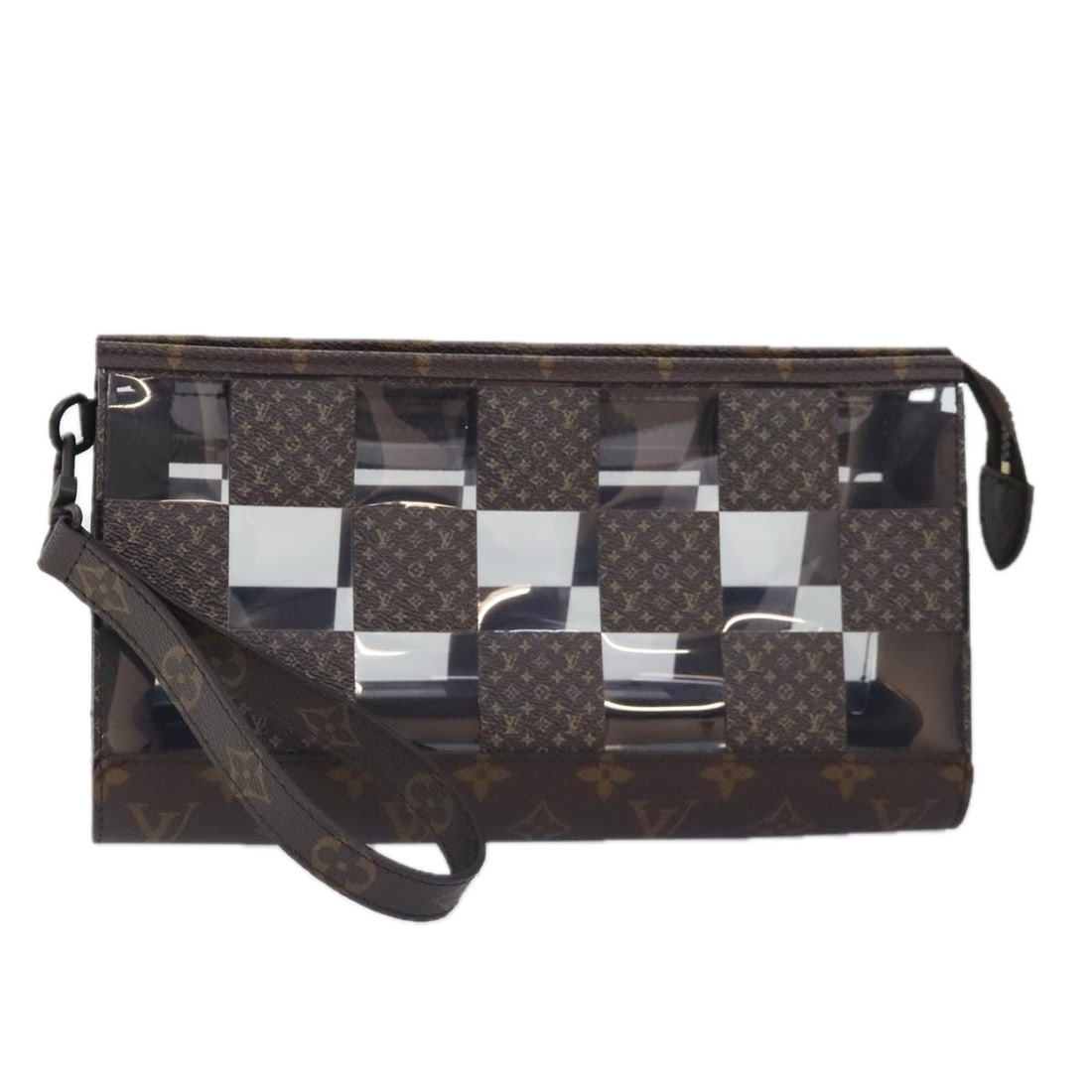 LOUIS VUITTON Monogram Canvas Chess Stand Pouch M81588 Auth (1 of 18)